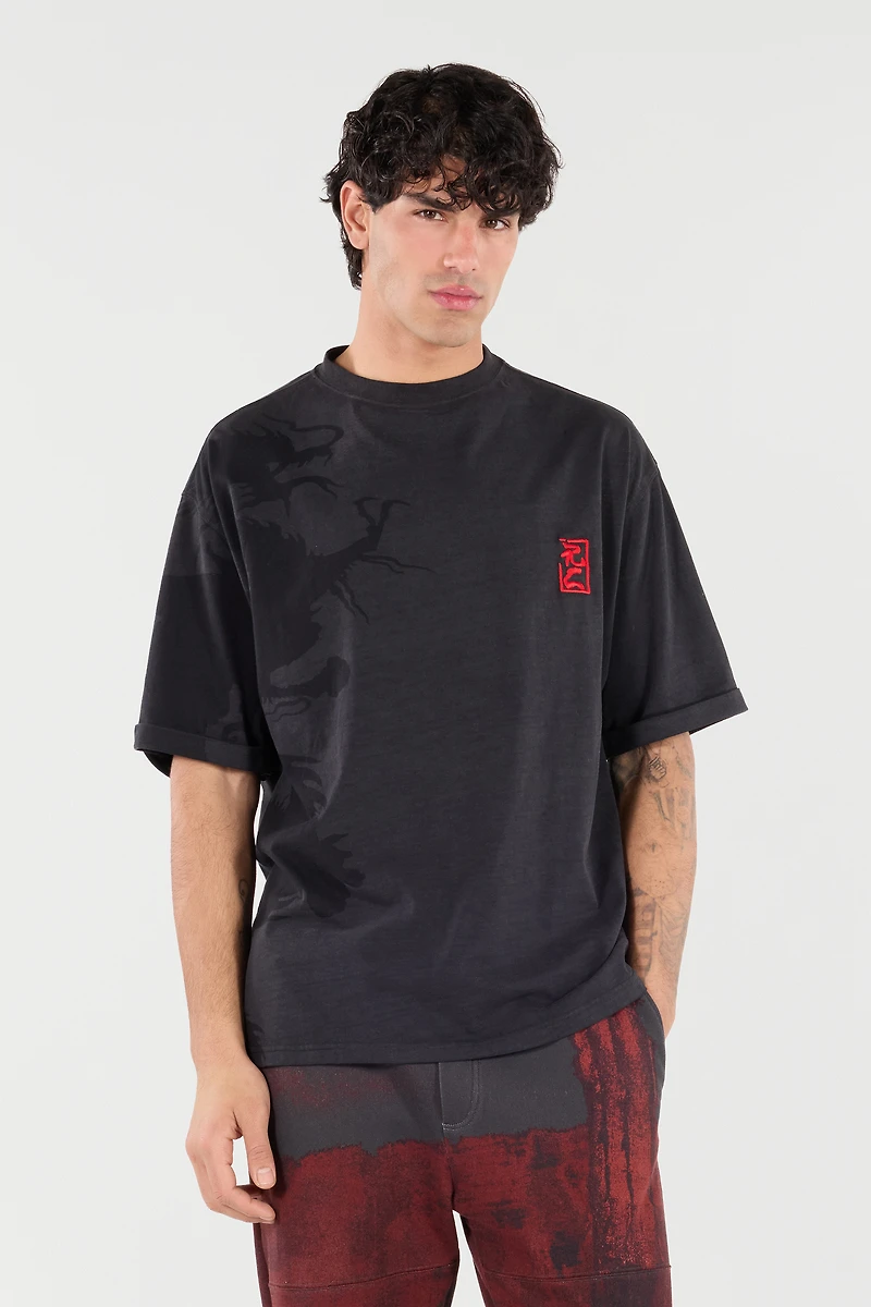 T-Shirt With Ideogram RC Monogram
