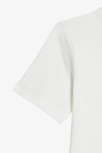 Milk White T-Shirt with RC Monogram and Logo