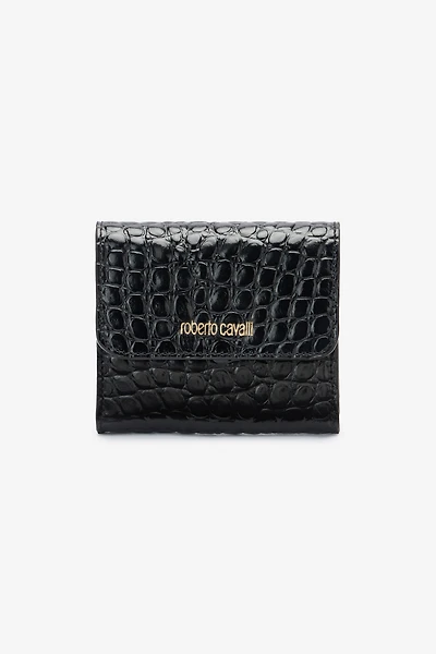 Cardholder with crocodile print
