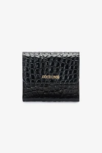 Cardholder with crocodile print