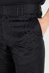 Flared Pants With Tiger Skin Pattern