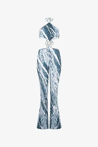 Rubane-Print Jumpsuit