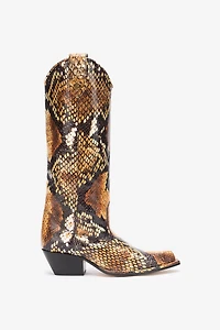 Texan Boots With Python Print