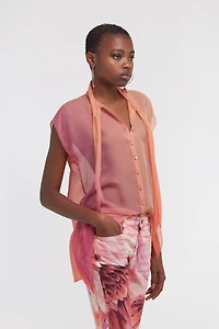 Shirt with Bow Detail