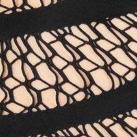 Midi Dress With Perforated Pattern