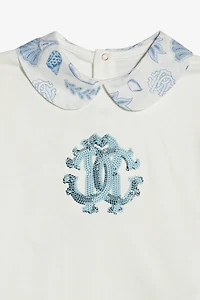 T-Shirt With Sequin RC Monogram