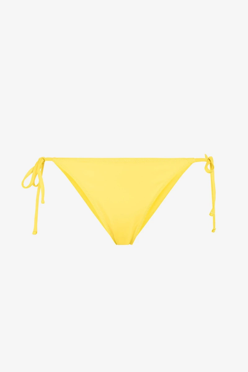 Tie-fastening bikini bottoms