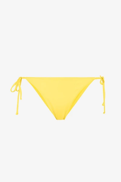 Tie-fastening bikini bottoms