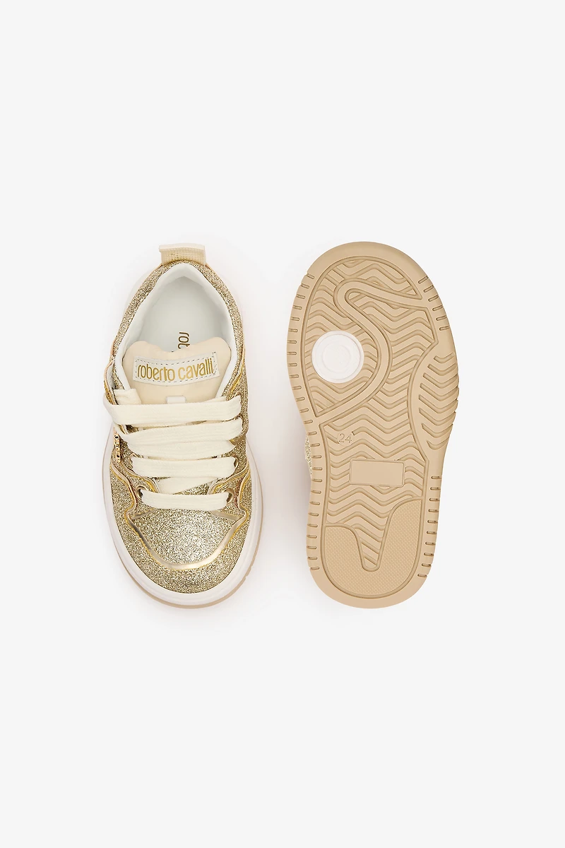 Glittery Sneakers With RC Monogram
