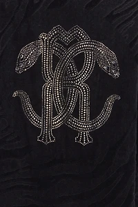 Crystal Snakes terry cotton bathrobe