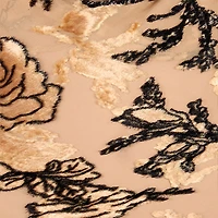 Slip Dress With Rose Pattern