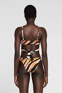 Zebra-Print Bikini Briefs