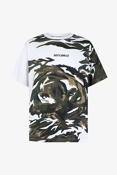 Tiger Camu Print T-Shirt