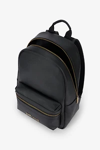 Black Just Cavalli Logo Backpack