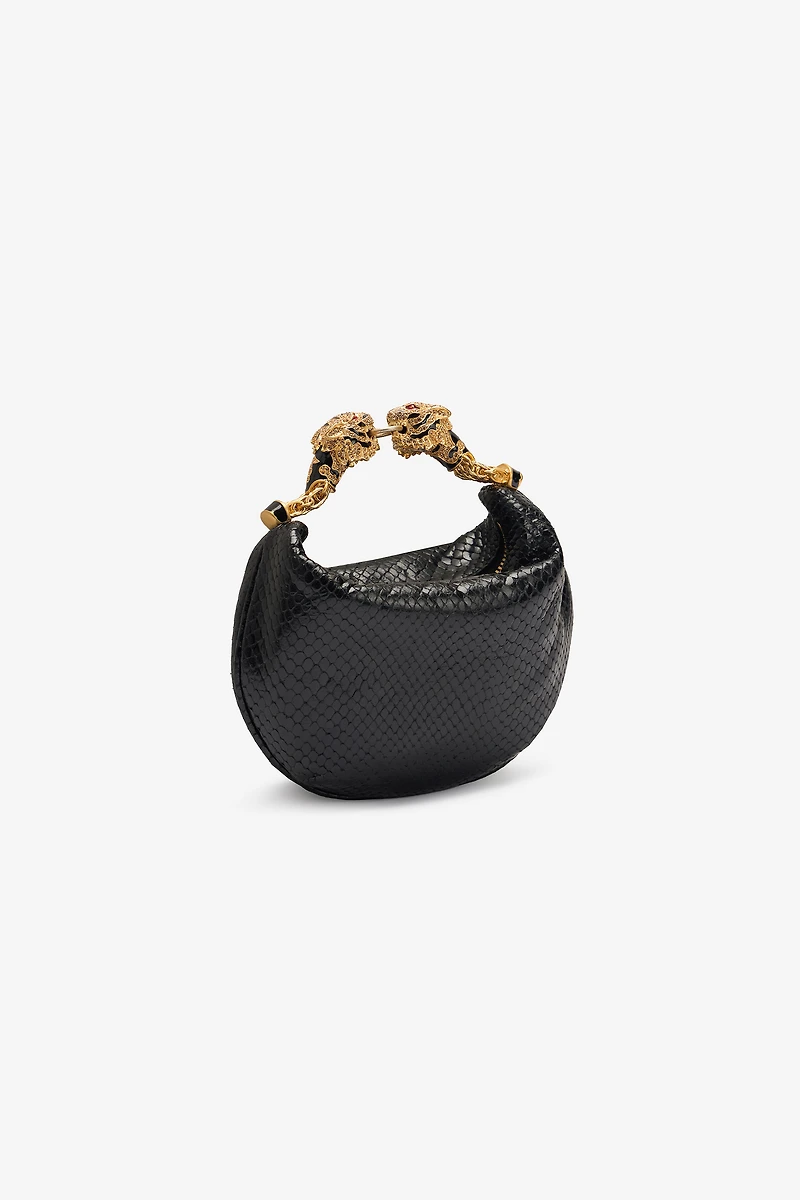Mini Hobo Roar Bag With Snake Print