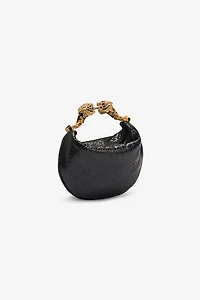 Mini Hobo Roar Bag With Snake Print