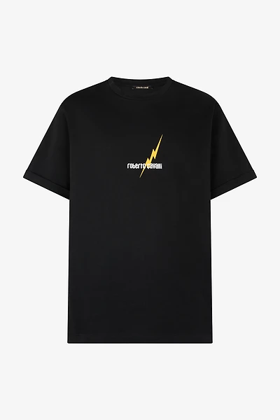 T-Shirt With Print And Logo