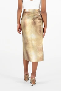 Texture Skirt with Slit