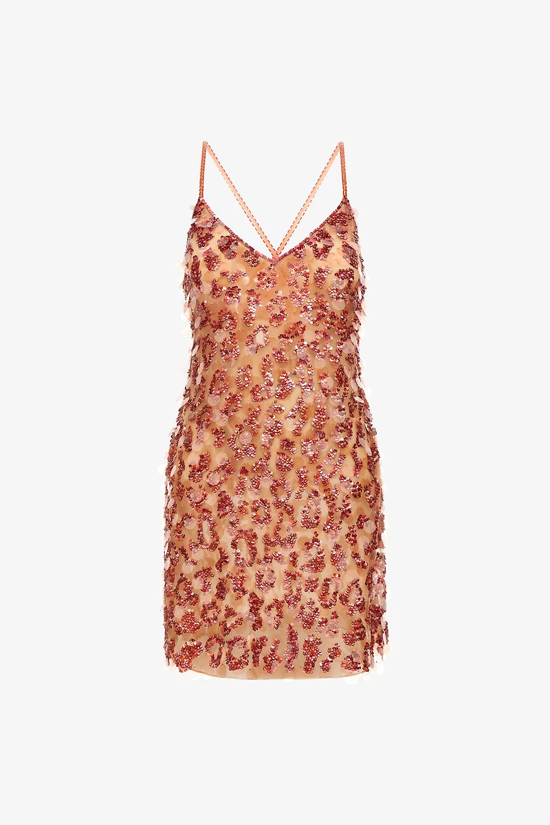 Short embroidered dress