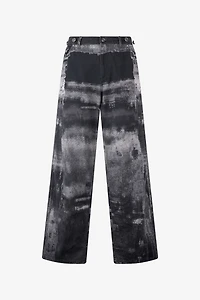 Pure Cotton Pants With A Used Effect
