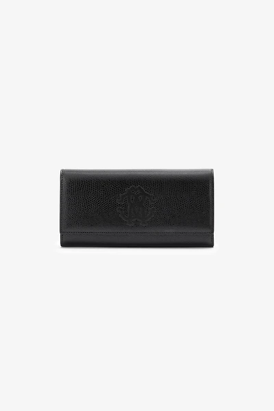 Wallet with flap and Monogram RC
