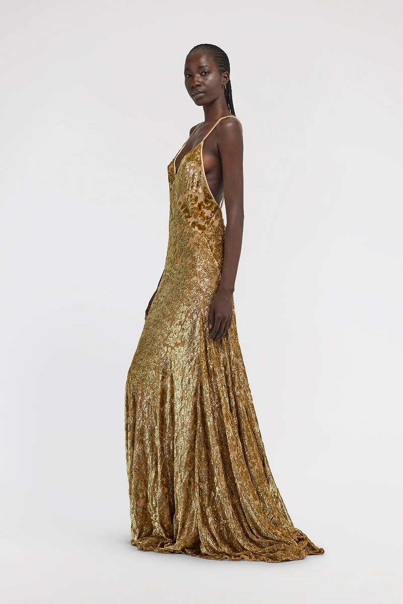 Gold Slip Dress