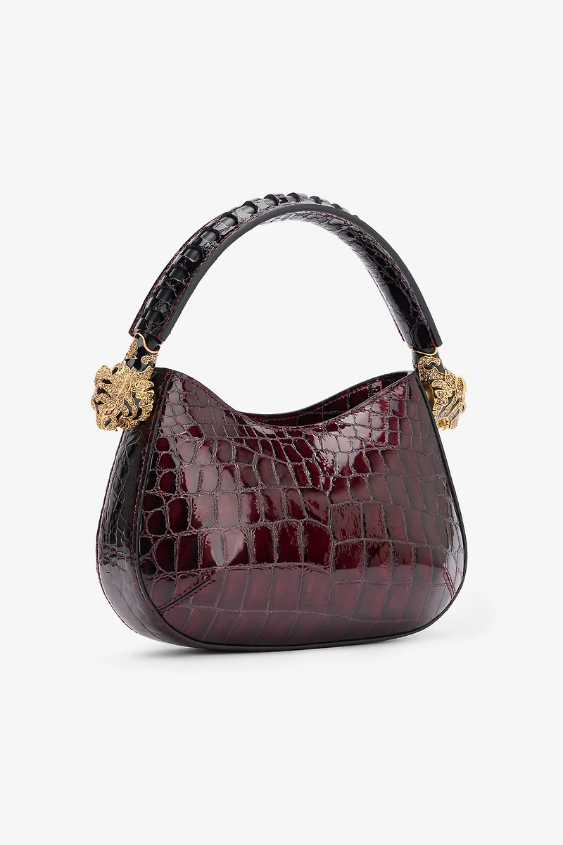 Roar Bag With Crocodile Print