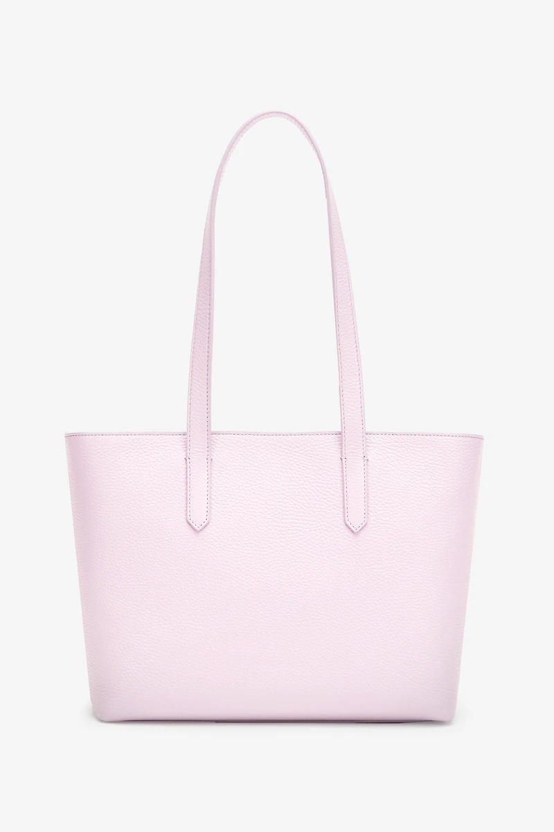 Medium leather shopper with RC charm