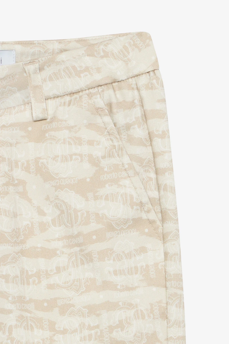 Tiger Skin-Print Pants