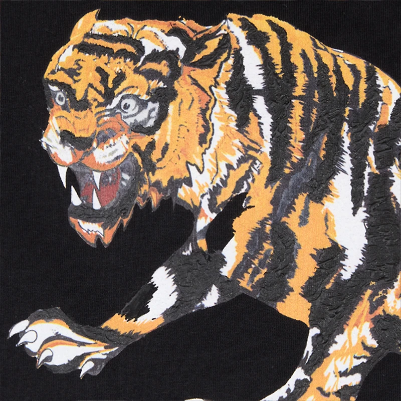 Cotton T-Shirt With Tiger
