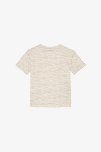 T-Shirt With Tiger Skin Print And Patch