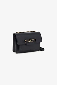 Black Pochette Bag with Monogram RC