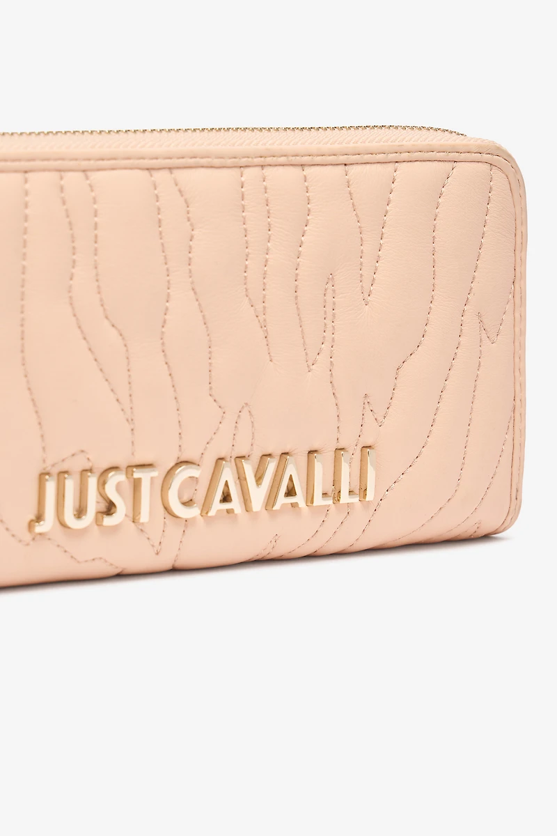 Top-Stitched Wallet With Logo