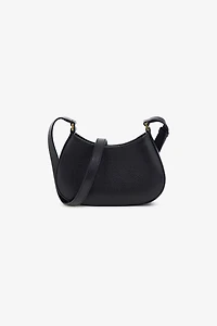 Black Shoulder Bag With Monogram RC