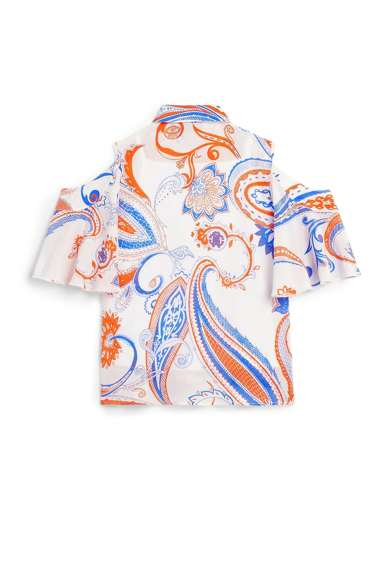 Lizard Bandana print top