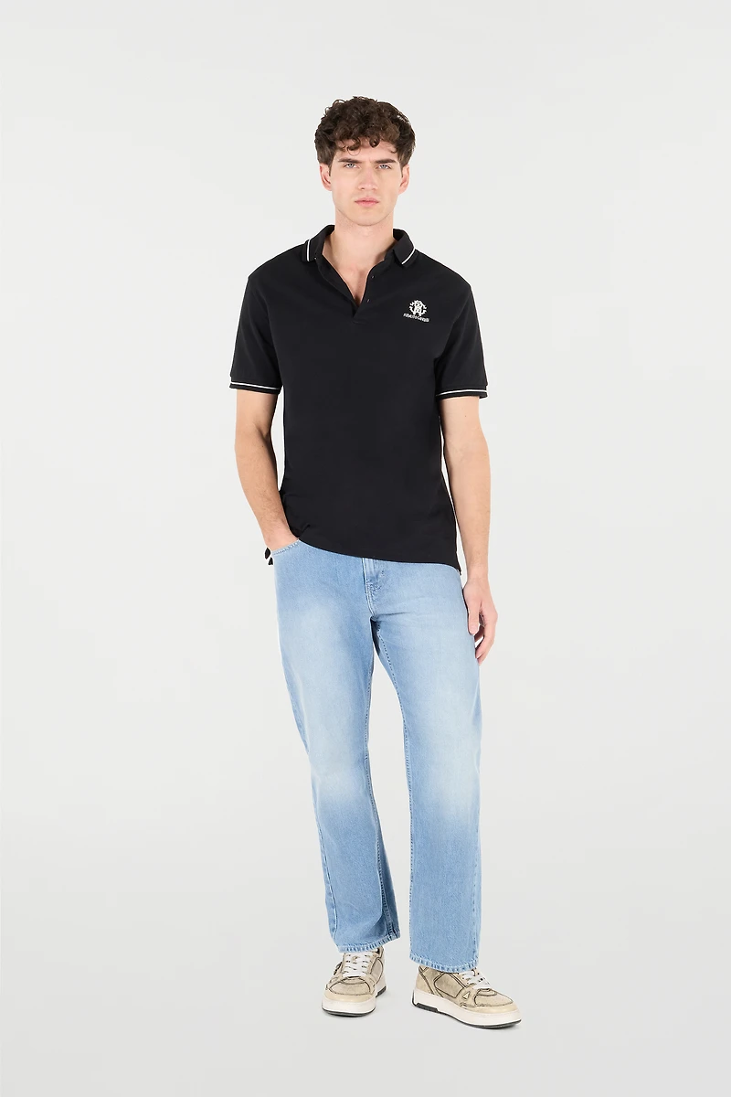 Polo With RC Monogram And Logo