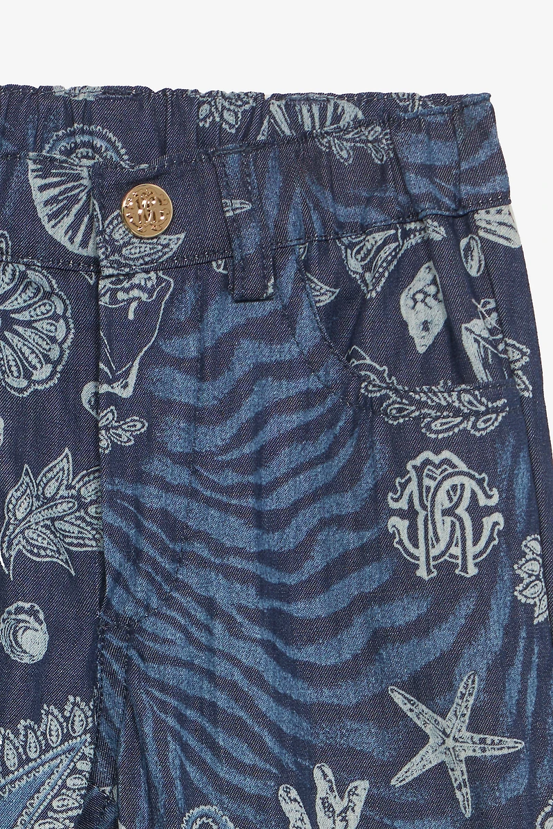 Marine-Print Shorts
