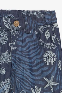 Marine-Print Shorts