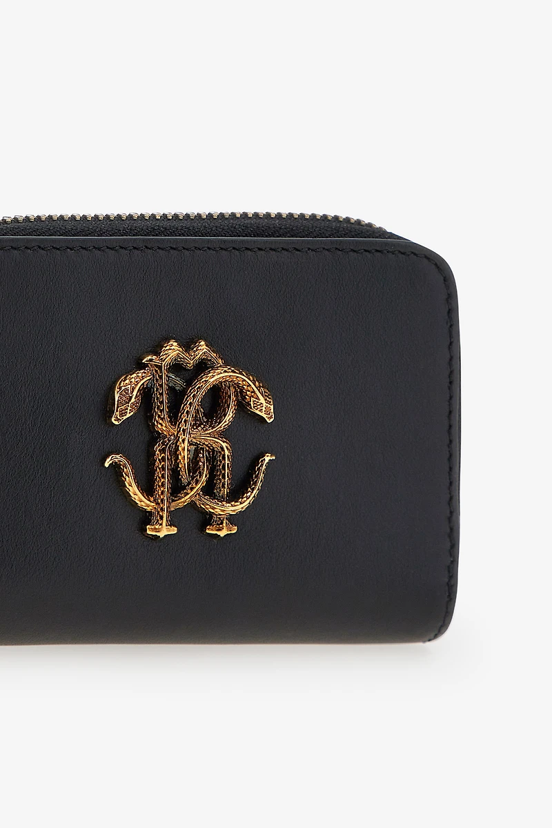 Small wallet with Monogram RC and zip