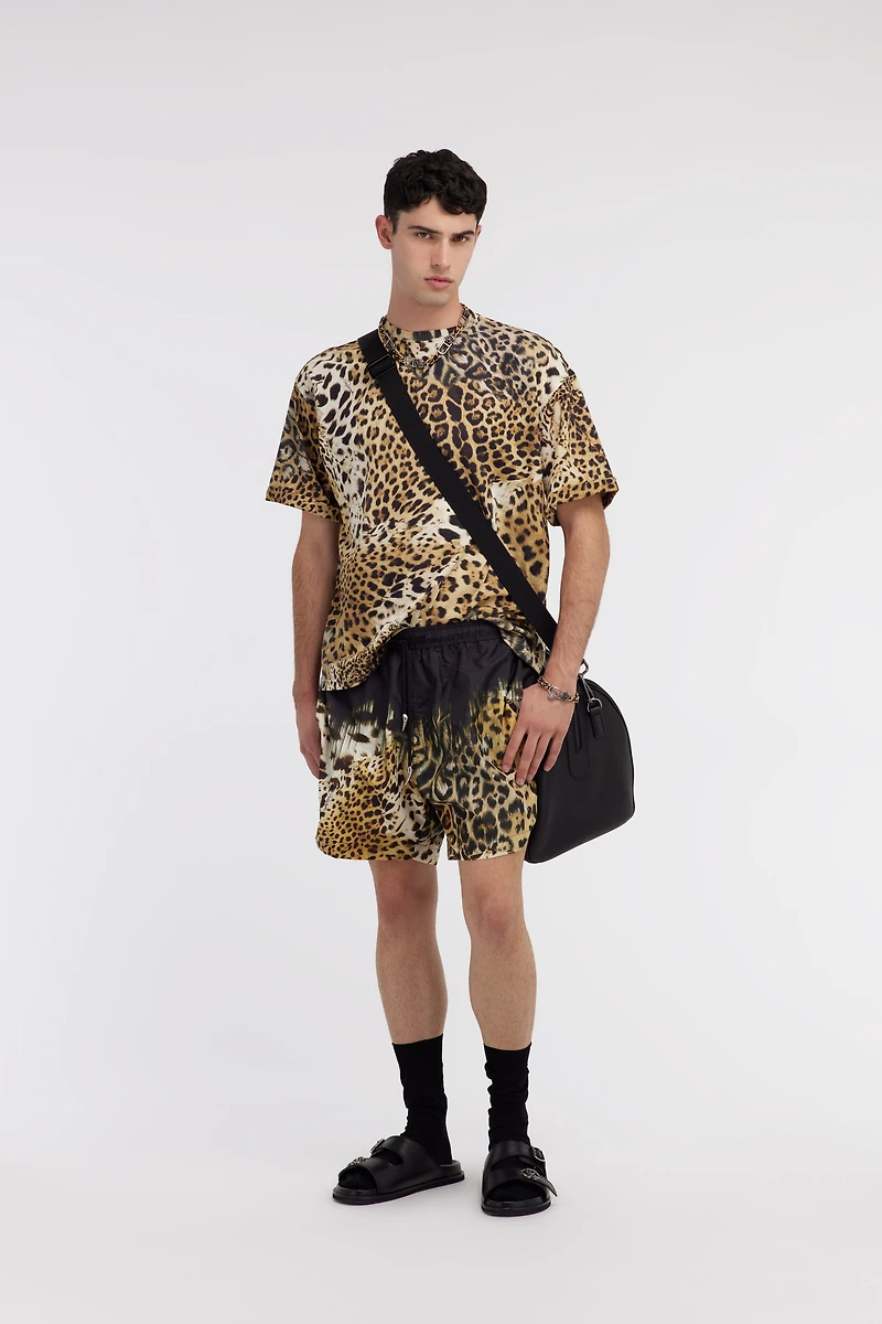 Swim shorts with Jaguar Skin print