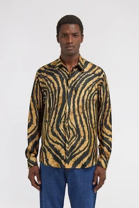Tiger Print Silk Shirt