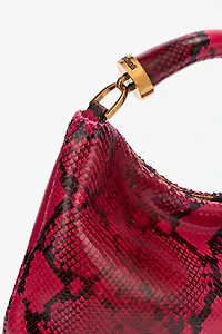 Python-Print Hobo Bag