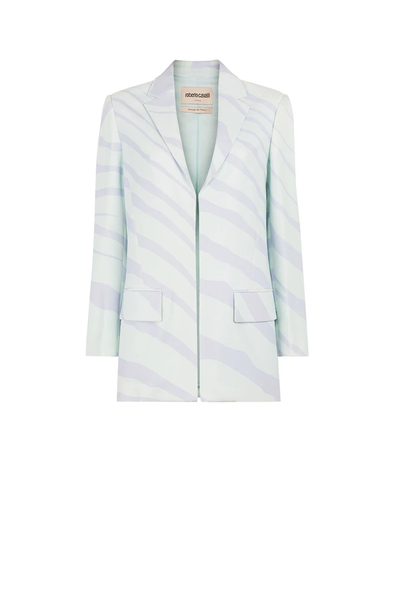 Zebra-Print Blazer