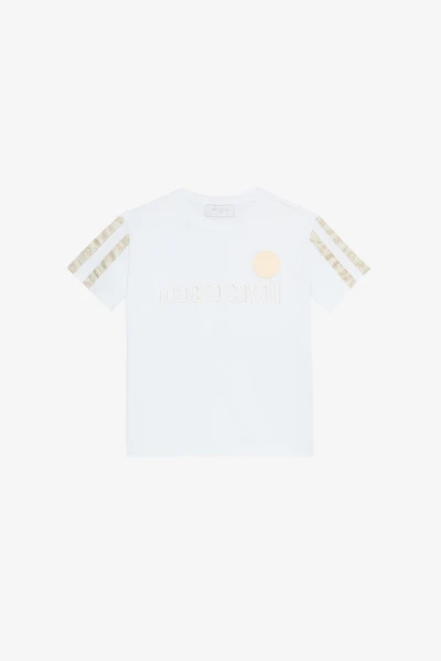 T-Shirt With Lettering And Patch