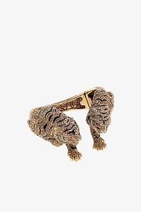 Roar Gold Tiger Head Bracelet