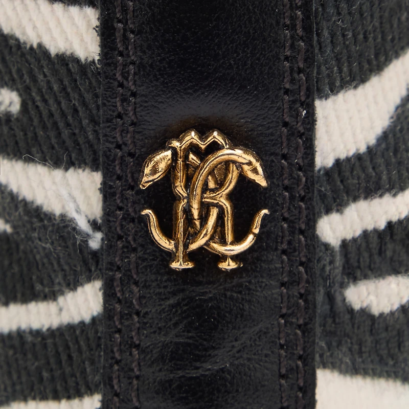 High-Top Sneakers With Zebra Print