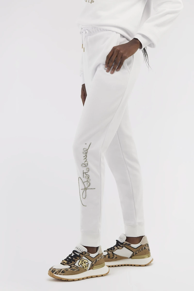 Sporty pants with signature