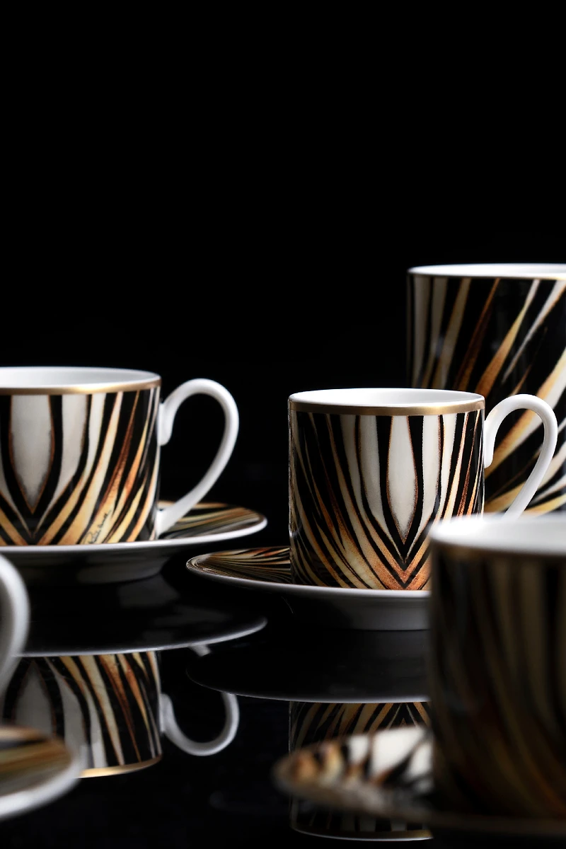 Ray Of Gold2 Tea Cups In Gift Box