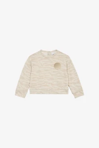 Sweatshirt With RC Monogram And Tiger Skin Print