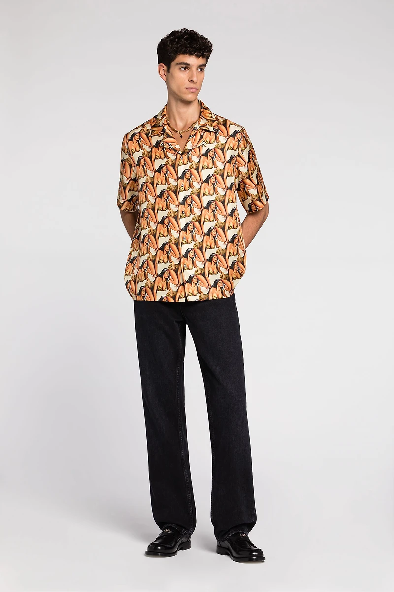 All over graphic-print short-sleeve shirt